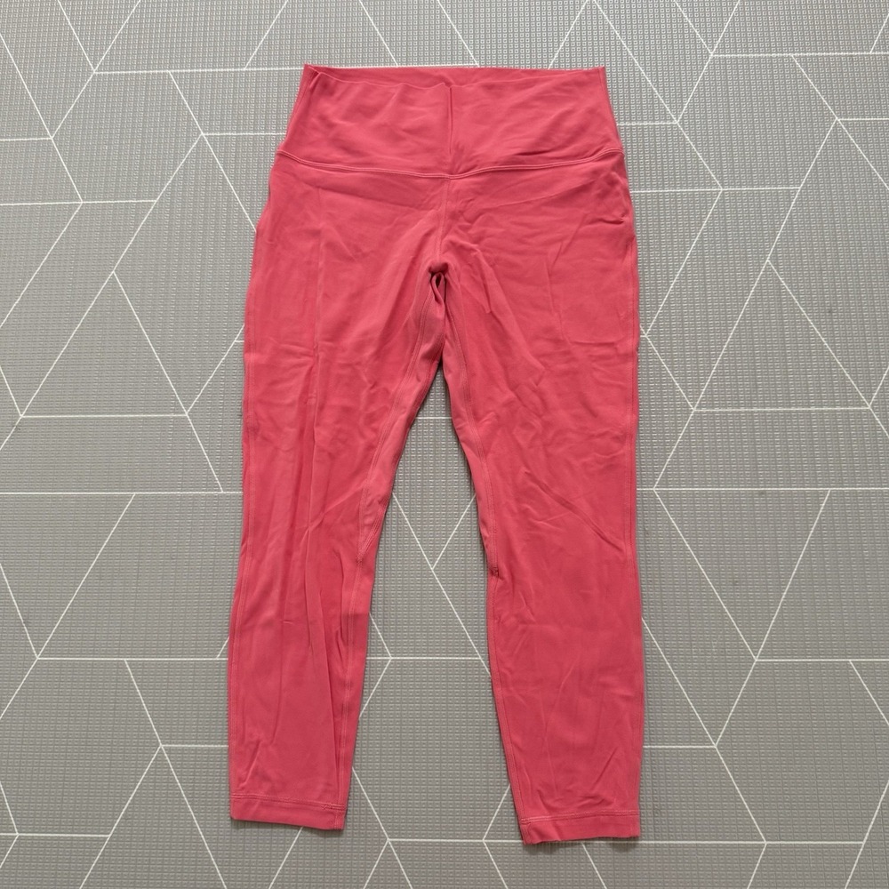 Lululemon Align High-Rise Pant 25" Size 12 Lip Gloss Pink LW5CTCS